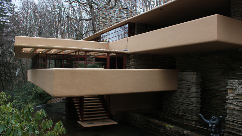 exterior of Fallingwater