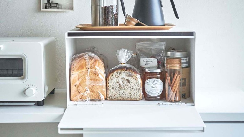 Filled-up bread box