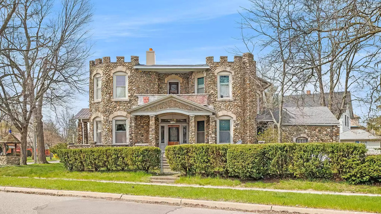 Stone home exterior