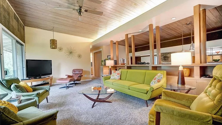 mid-century living room 