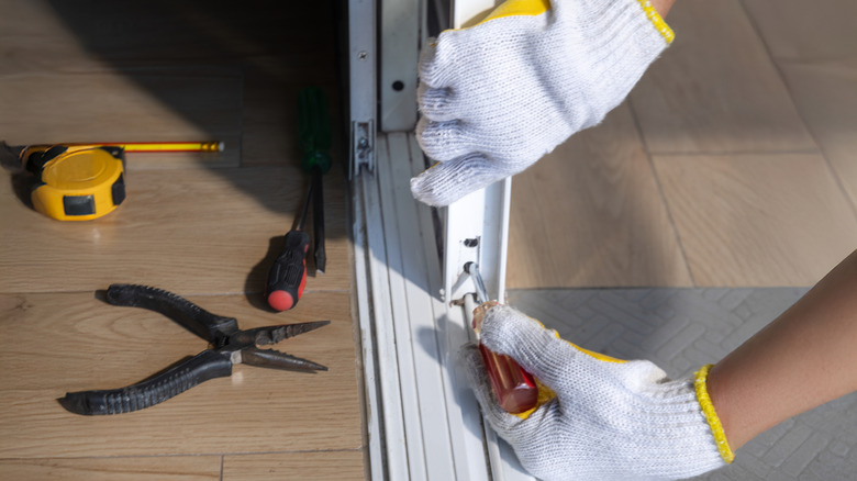 replacing rollers sliding glass door