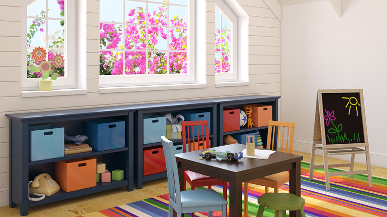 playroom in the attic