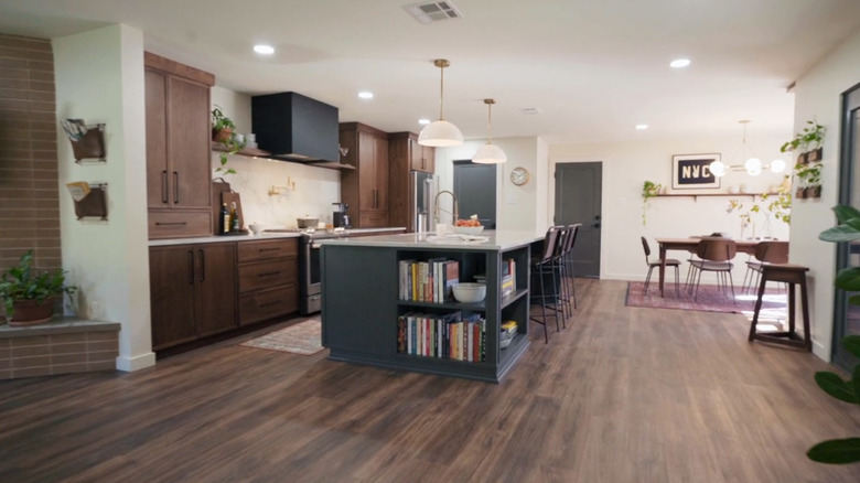 modern kitchen with island