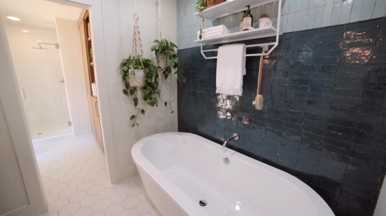 blue zellige bathroom