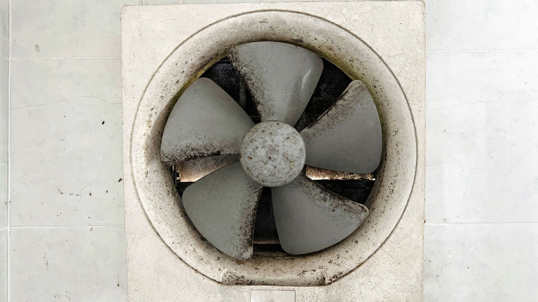 Dirty exhaust fan