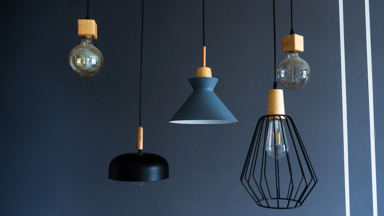 incandescent hanging light bulb fixtures