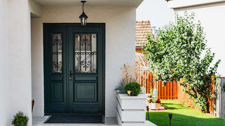 Black front door