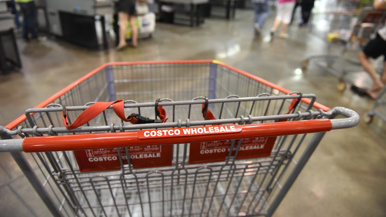 Costco Wholesale shopping cart in store