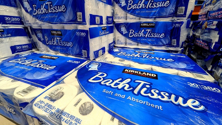 Kirkland Signature Bath Tissue packages