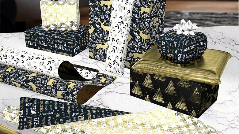Wrapping paper used on gifts