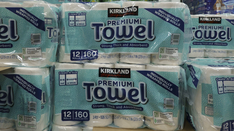 Kirkland Signature premium towels in store