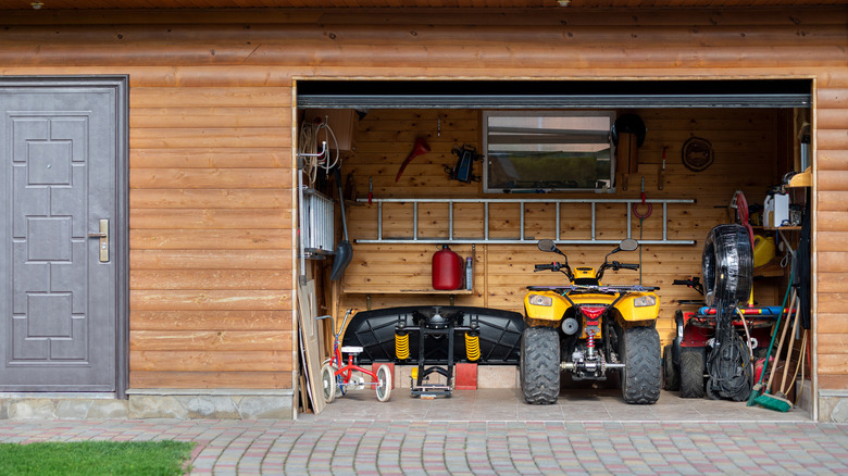 Garage storage with ATV