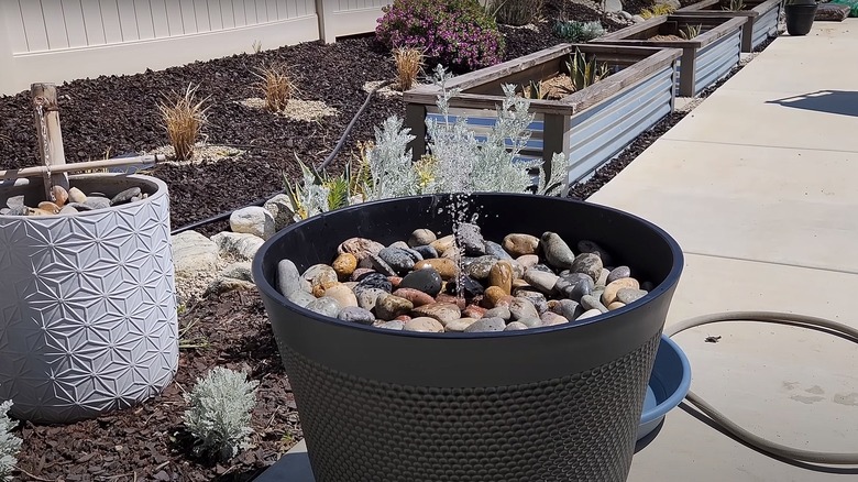 DIY garden water feature