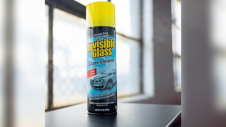Invisible Glass Aerosol Glass Cleaner Spray on counter top