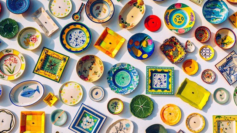 colorful crockery
