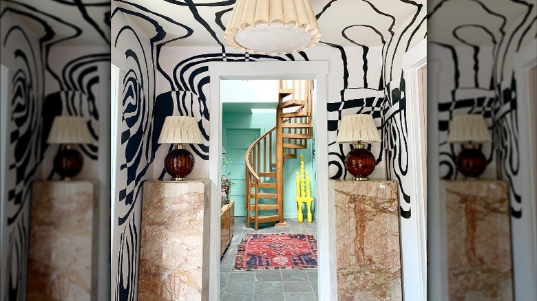 Hand painted mural