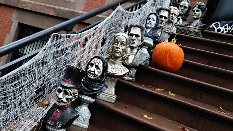 Statues on front steps