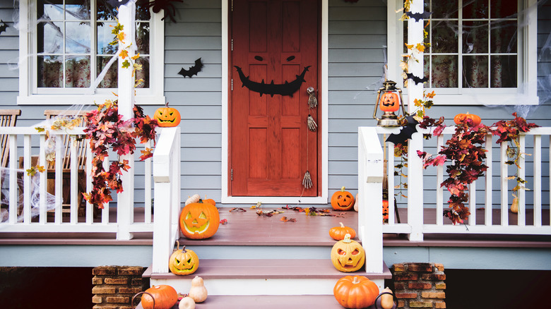 Halloween front porch