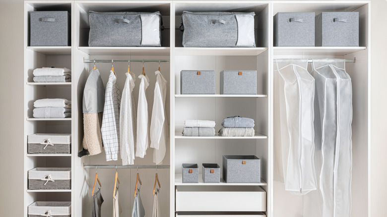 organized closet space