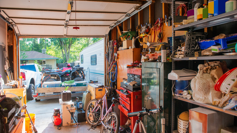 Garage full of equipment