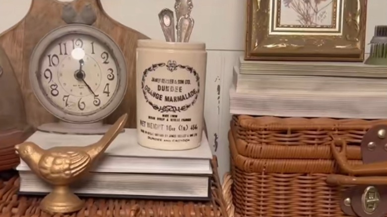 DIY vintage books on display