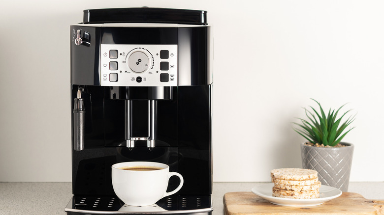 Coffee machine on a countertop