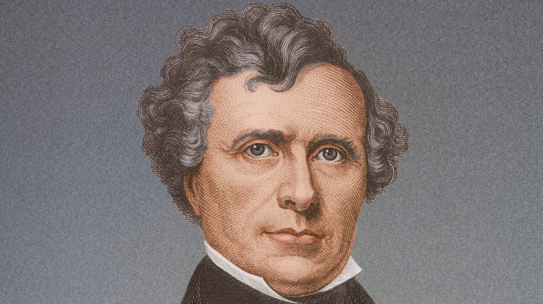 close up of Franklin Pierce 
