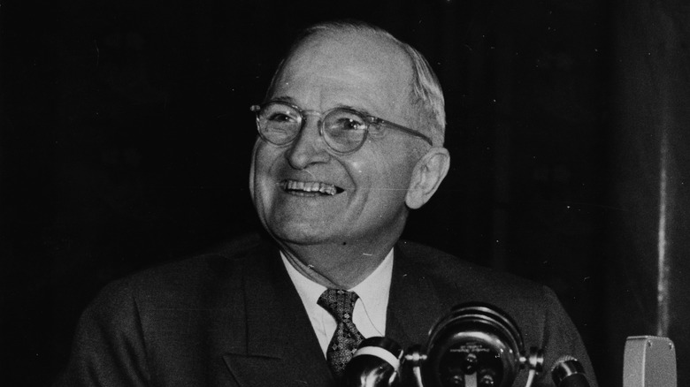 close up of Harry Truman