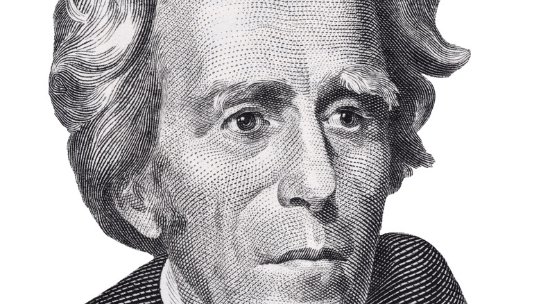 close up of Andrew Jackson