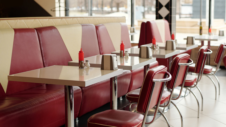 Diner booths and some chairs
