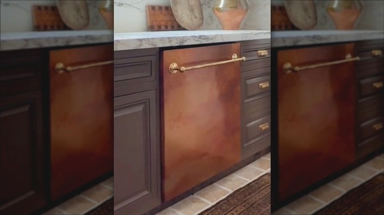 finished result of copper dishwasher