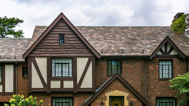 Exterior of Tudor house