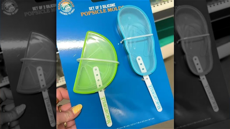 the popsicle molds from Dollar General featuring fun tropical shapes