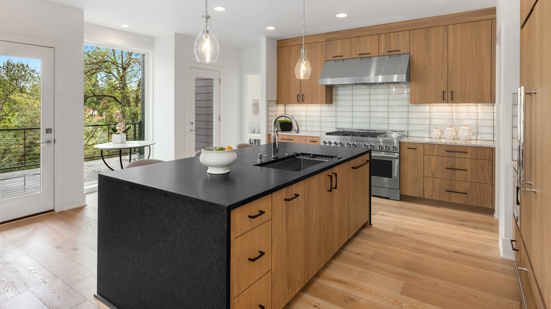 Modern kitchen with an island