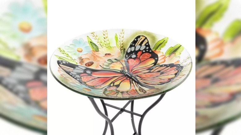 Hobby Lobby's Butterfly Glass Bird Bath