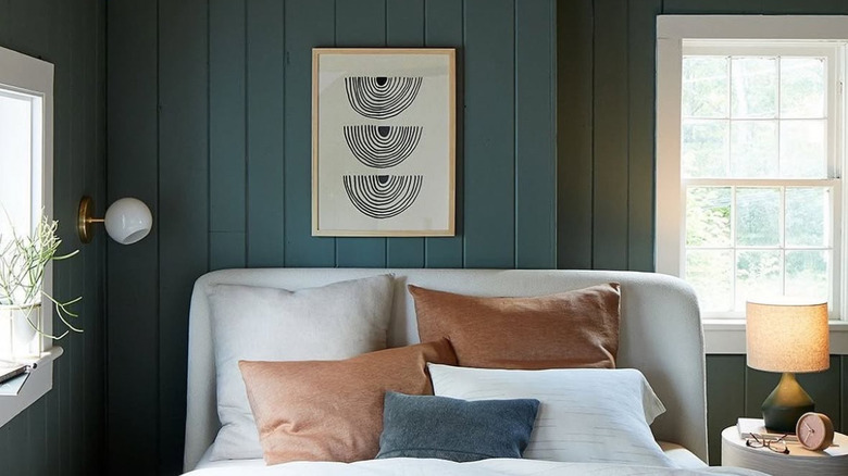 Weekend upstate on bedroom wall