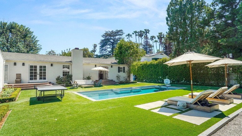 backyard of home