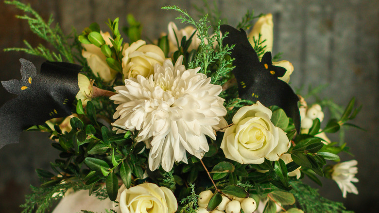 bouquet with bats