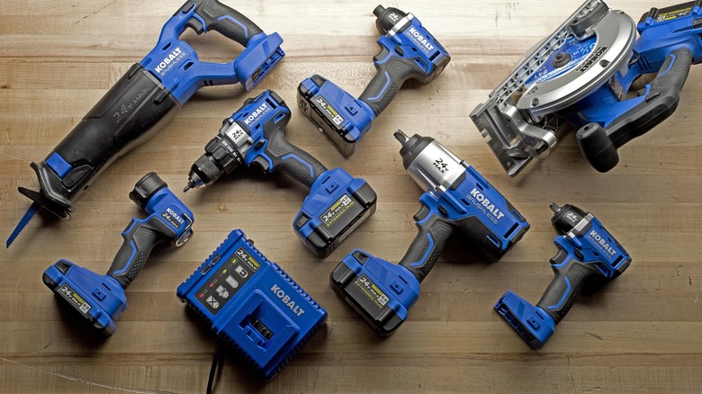 Kobalt Tools on workbench