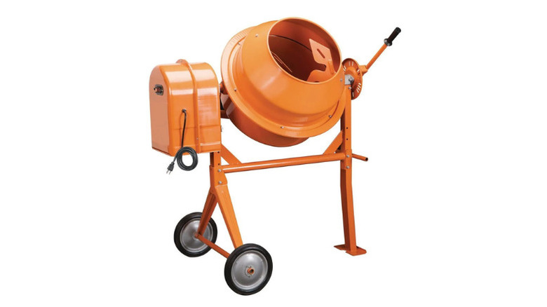 Central Machinery's 3-1/2 Cubic Ft. Cement Mixer on a white background