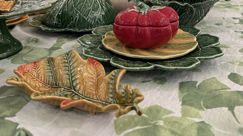 Stunning Bordallo Pinheiro tableware found in Janine Kuala Lumpur. All the way from Portugal
