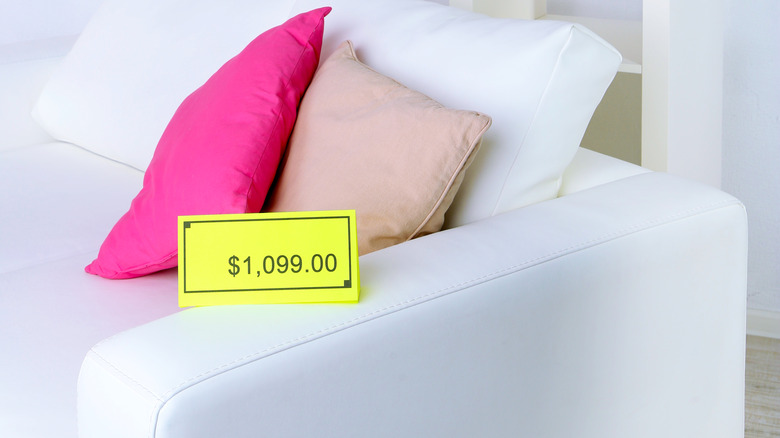 White sofa on sale