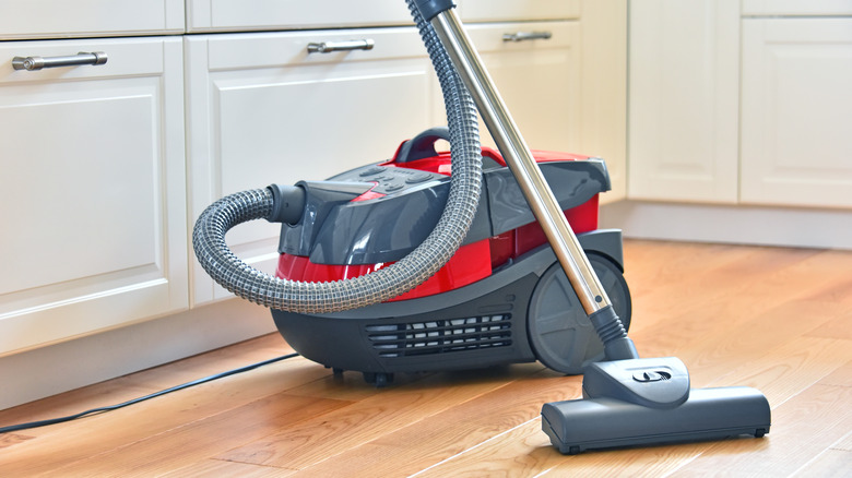 vacuum cleaning floor