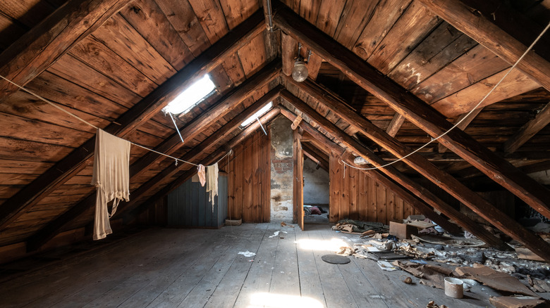Abandoned looking attic