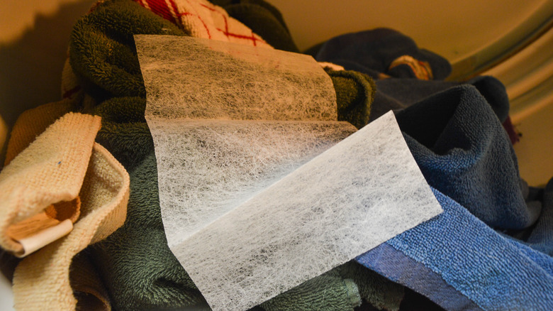 dryer sheet in dryer
