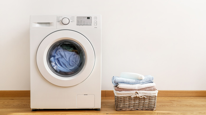 Washing towels