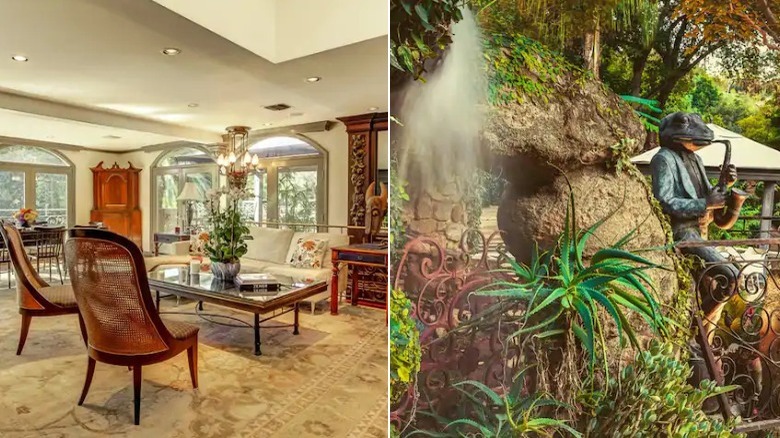 inside and outside Harry Houdini's home