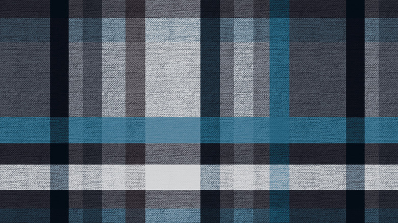 blue and black checkered pattern