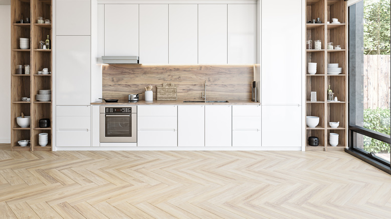 kitchen wooden flooring