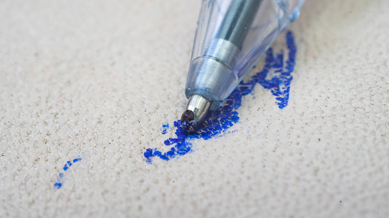 ink stain on couch